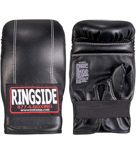Amazon.com : Ringside Gel Shock Boxing Super Bag Gloves, Black